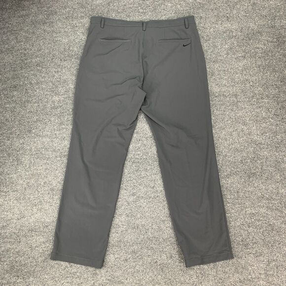 Nike Golf Pants Mens 34 Gray Stretch Woven Straight Leg Dri Fit Standard Fit - Picture 11 of 14